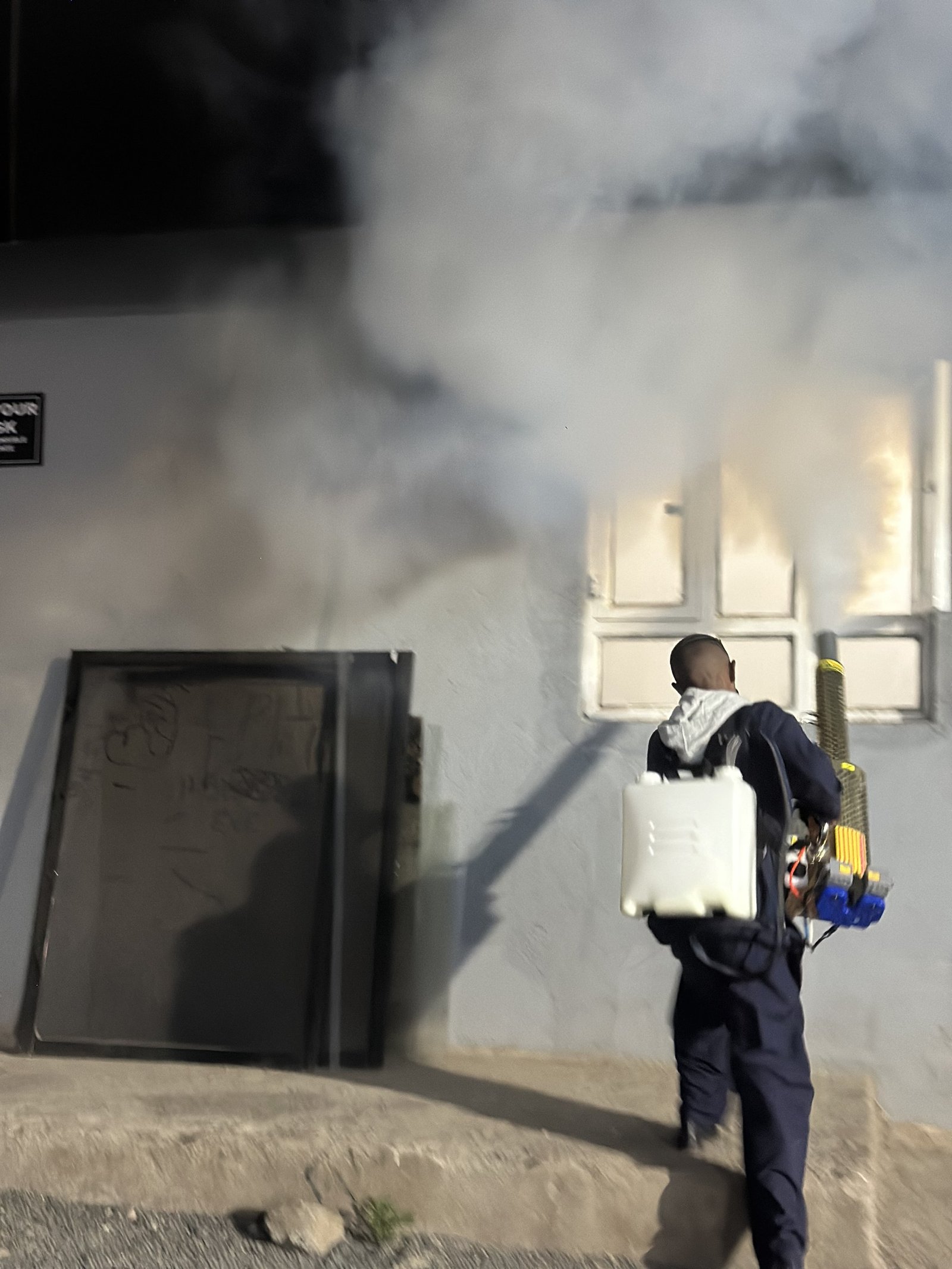 Fumigating a compound