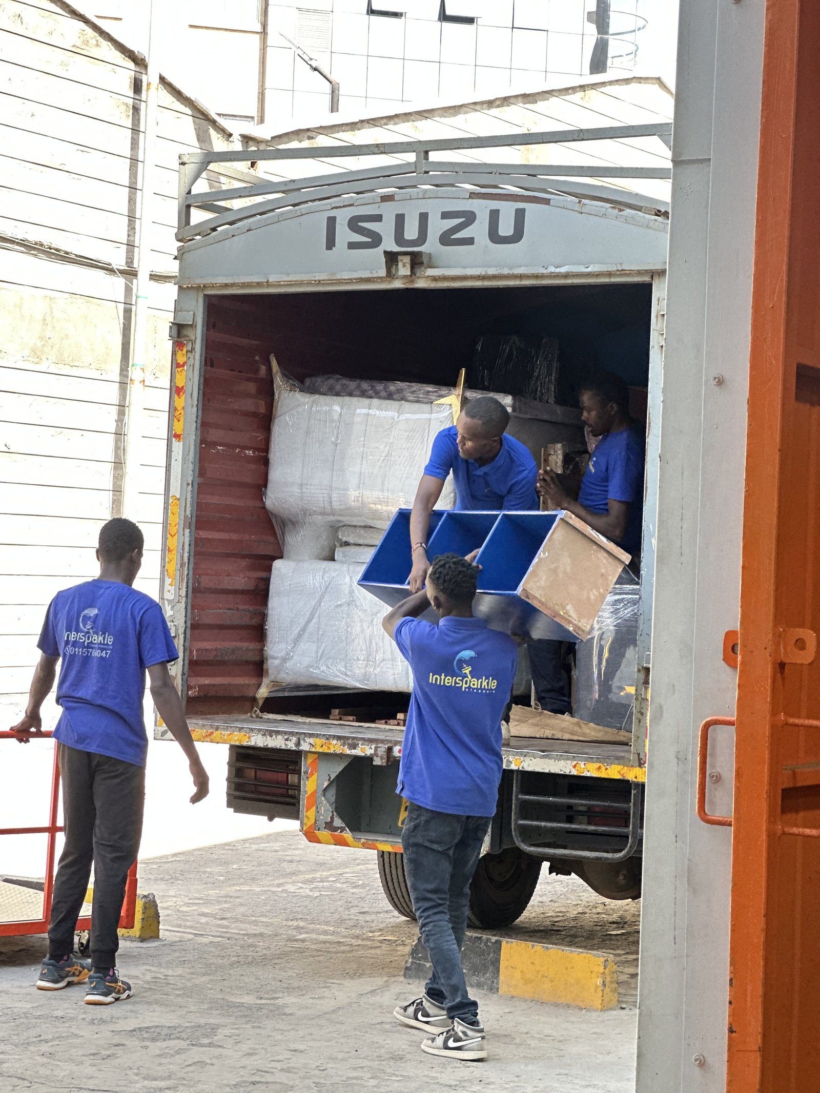 Movers loading a truck