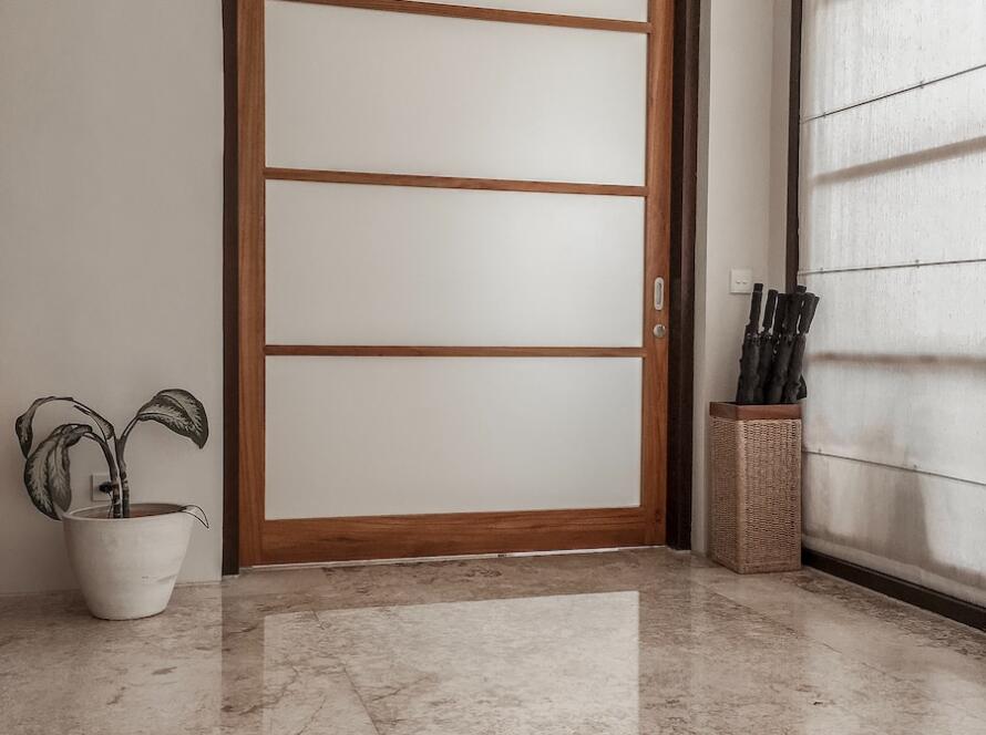 white and brown wooden door